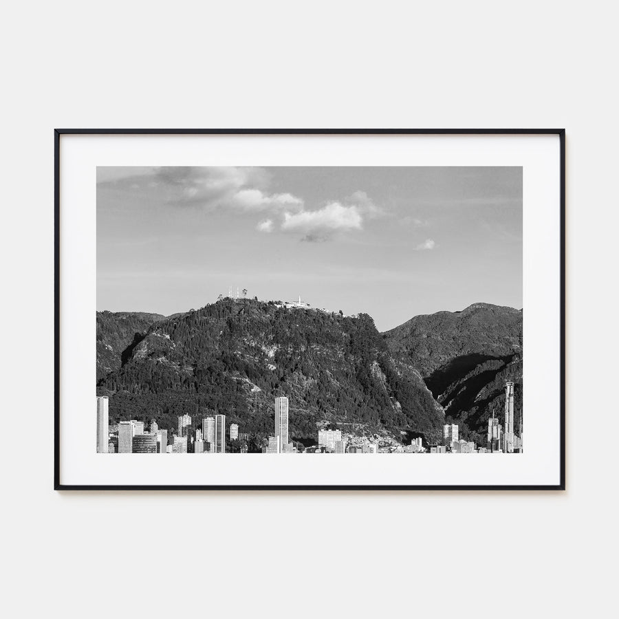 Bogotá Landscape B&W No 1 Poster