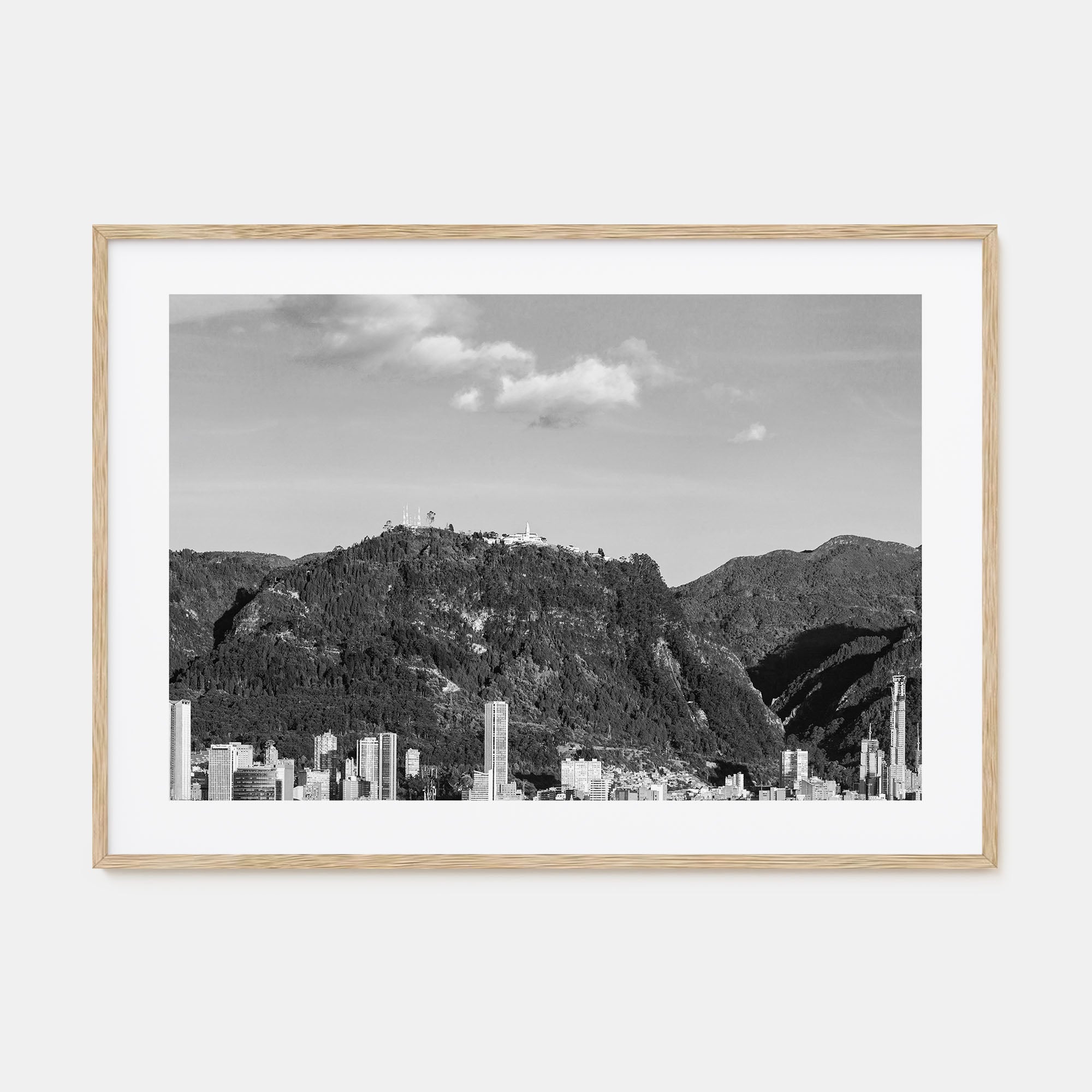 Bogotá Landscape B&W No 1 Poster