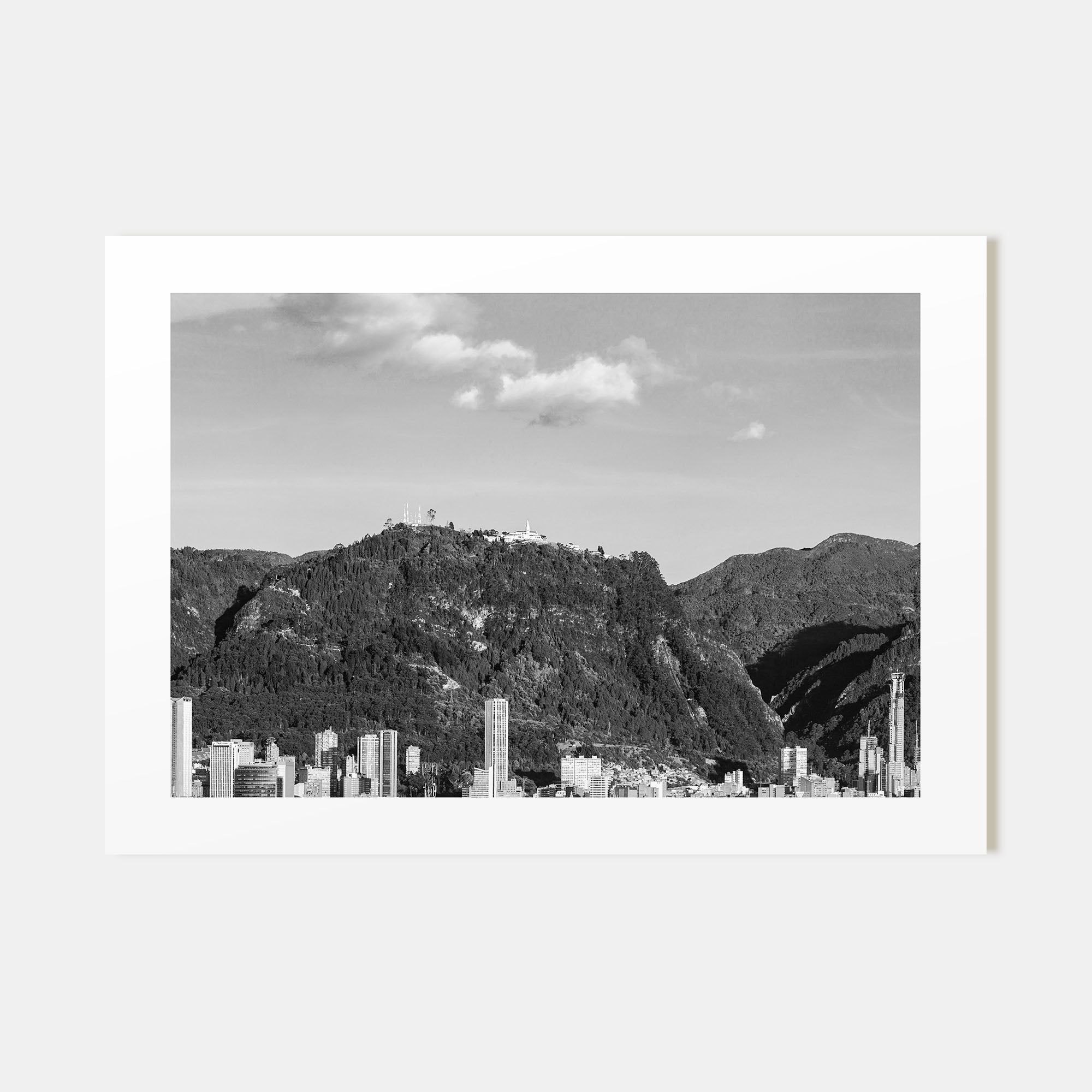 Bogotá Landscape B&W No 1 Poster
