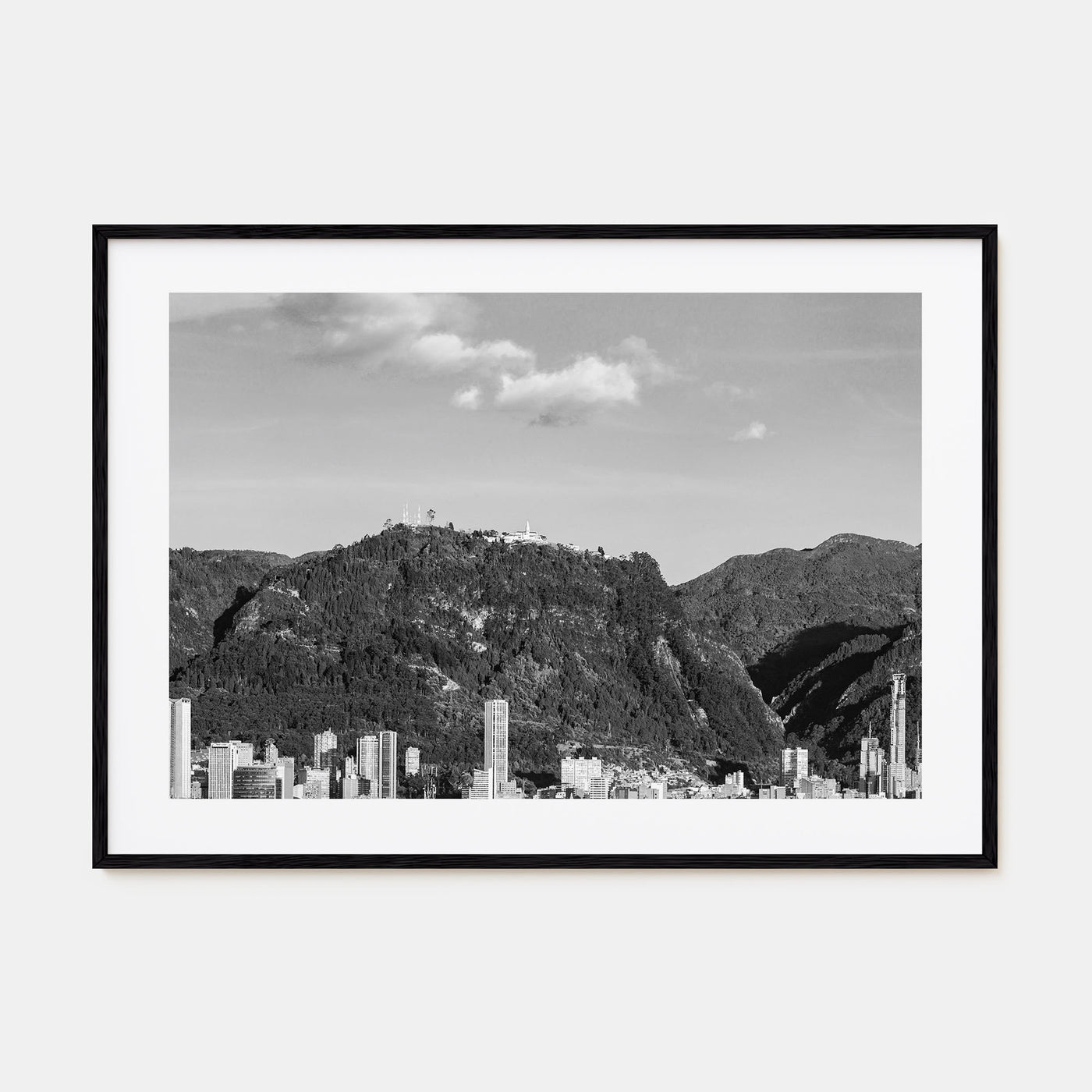 Bogotá Landscape B&W No 1 Poster