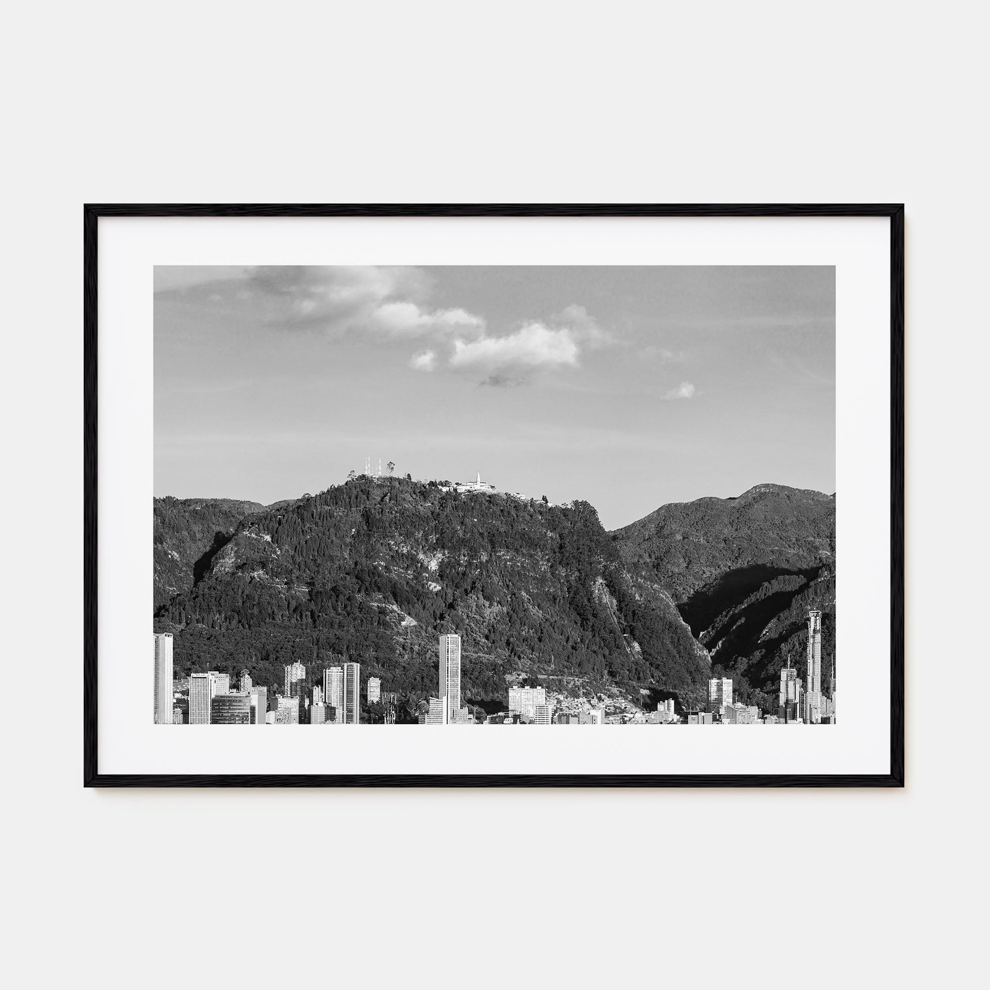 Bogotá Landscape B&W No 1 Poster