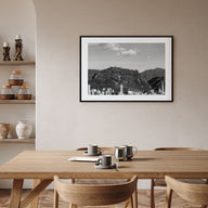 Bogotá Landscape B&W No 1 Poster