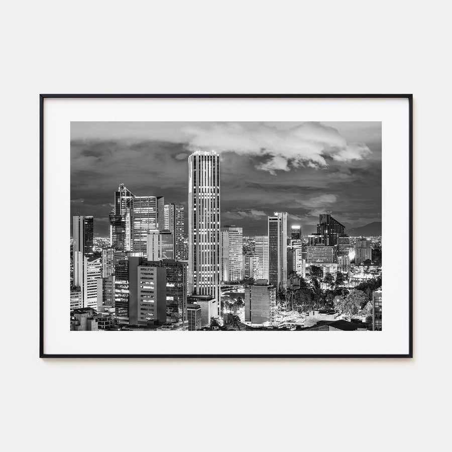 Bogotá Landscape B&W No 2 Poster
