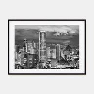 Bogotá Landscape B&W No 2 Poster
