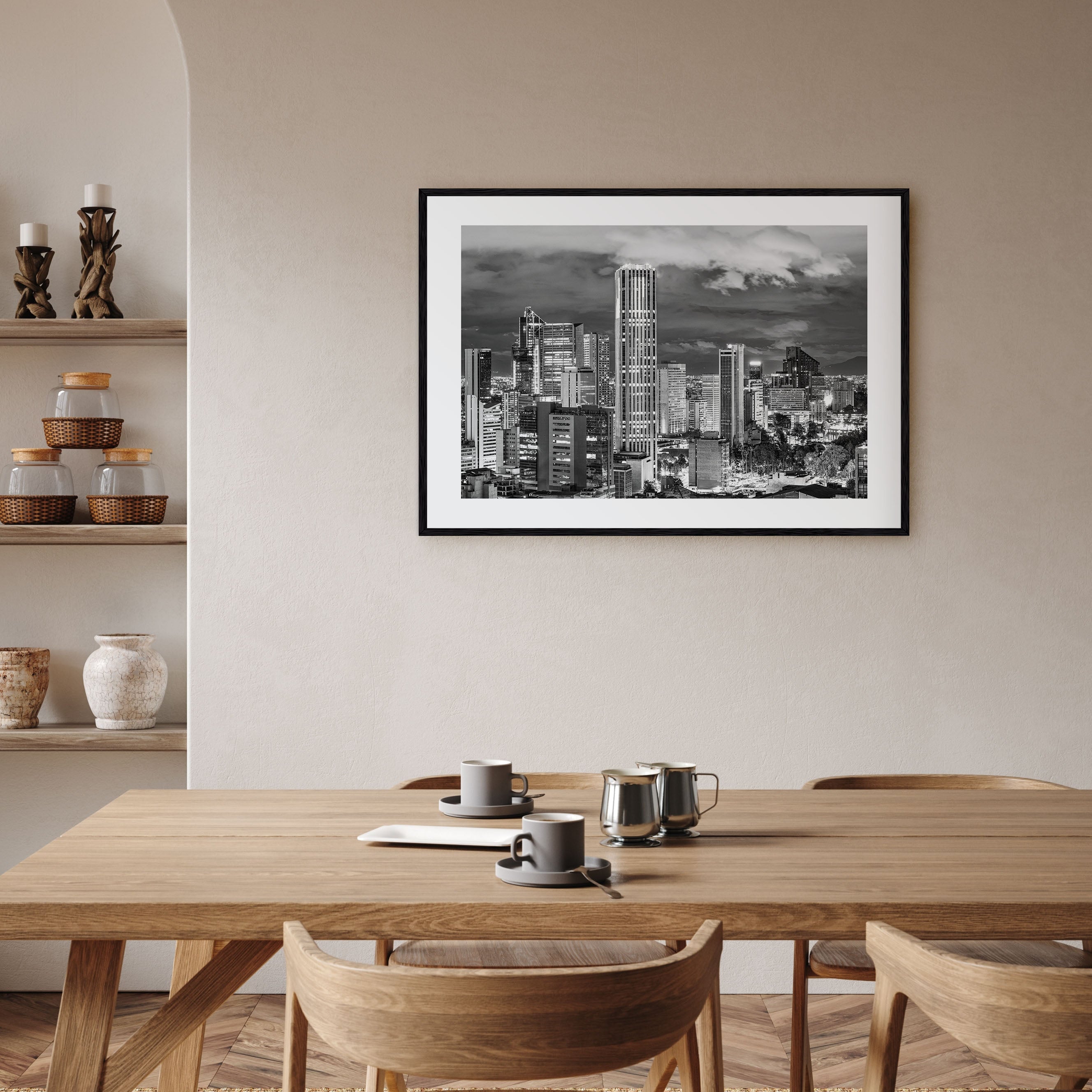 Bogotá Landscape B&W No 2 Poster