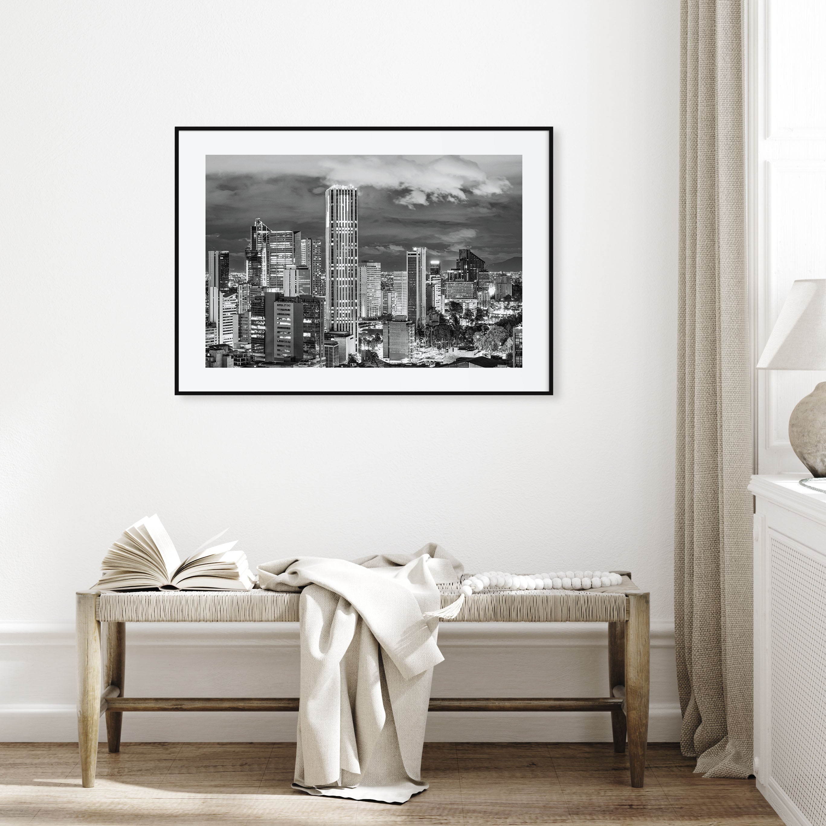 Bogotá Landscape B&W No 2 Poster