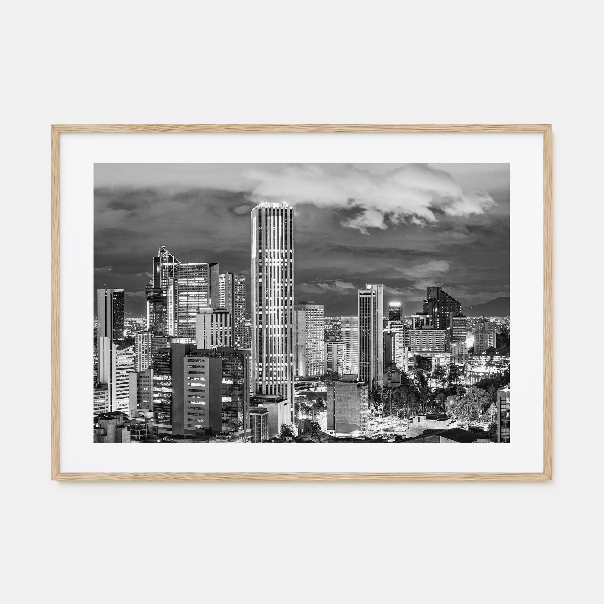 Bogotá Landscape B&W No 2 Poster