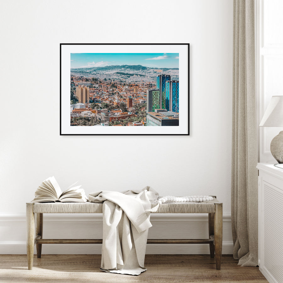 Bogotá Landscape Color No 1 Poster