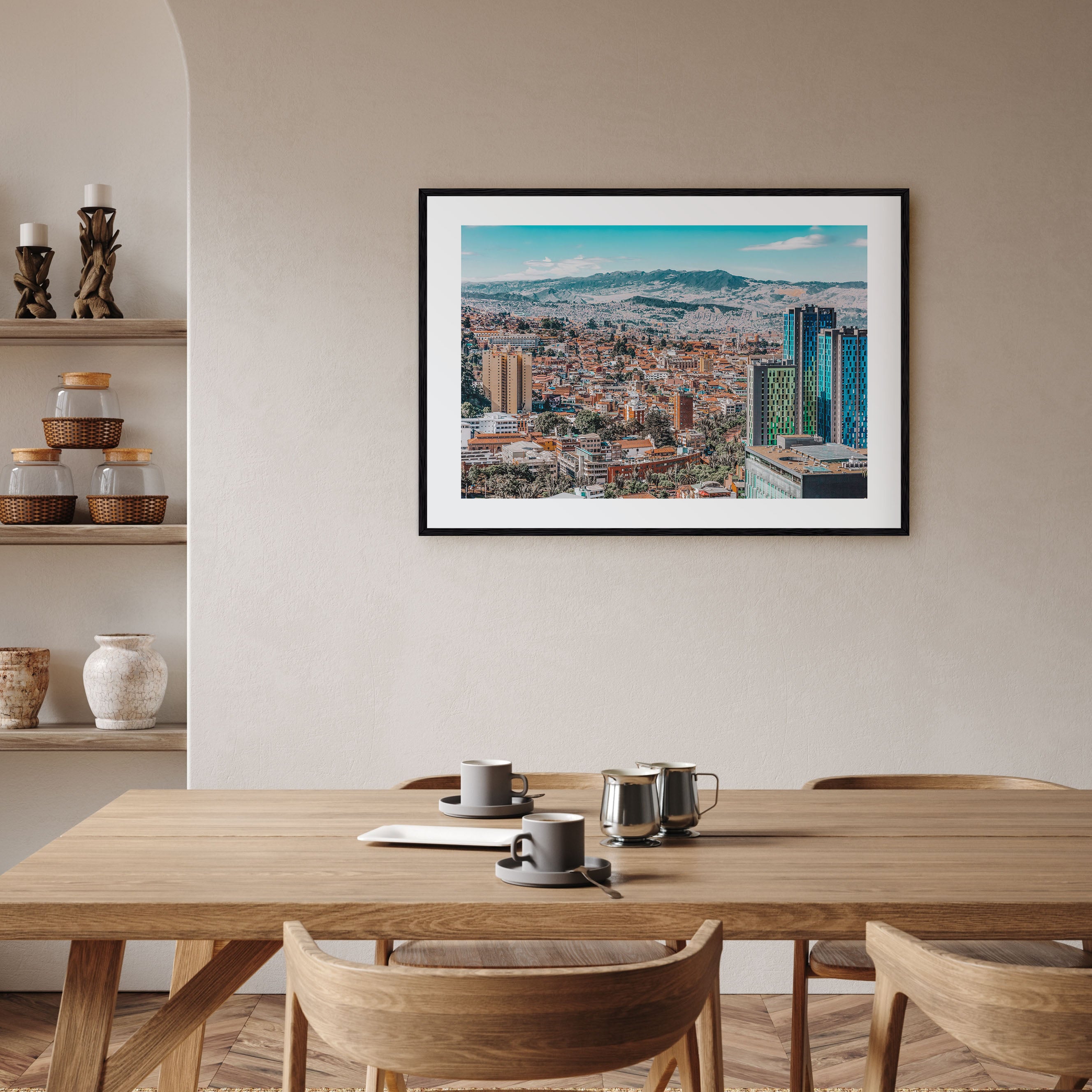Bogotá Landscape Color No 1 Poster