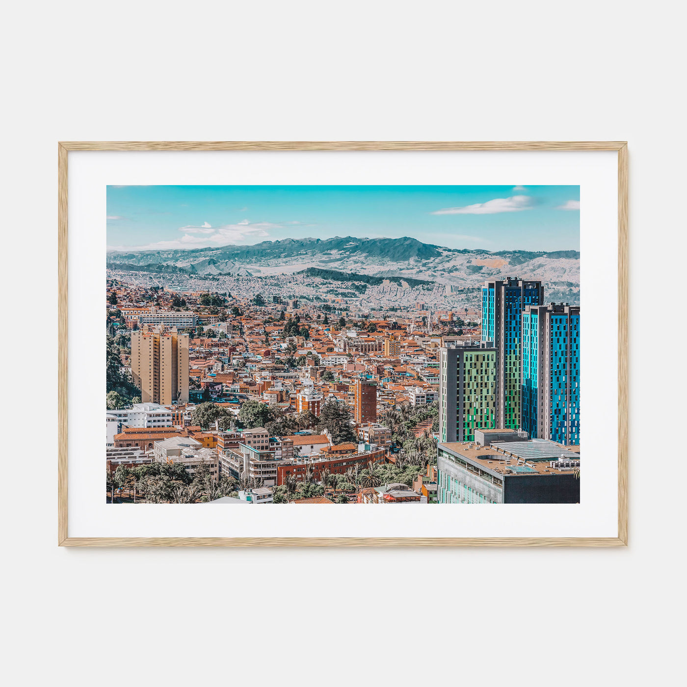 Bogotá Landscape Color No 1 Poster