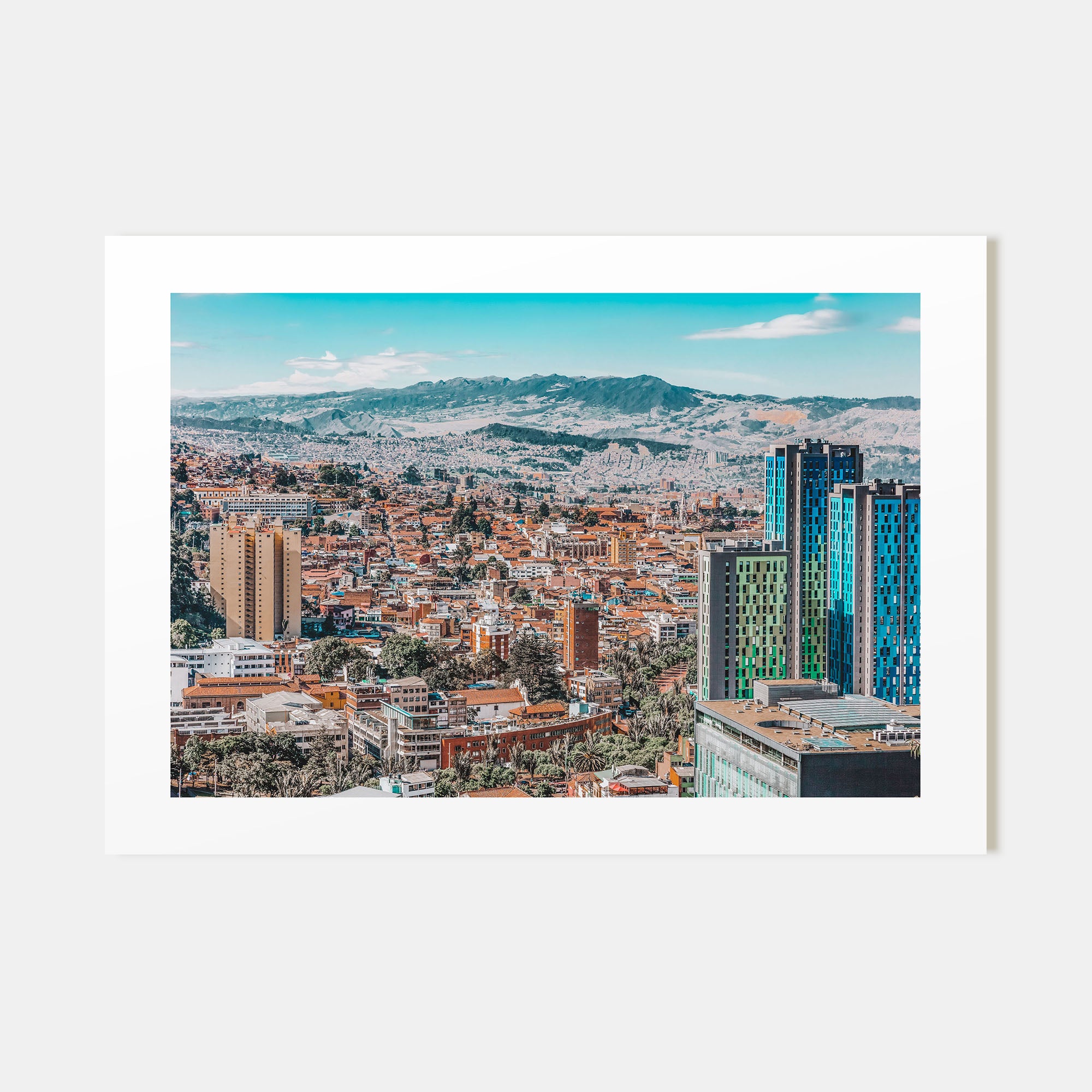 Bogotá Landscape Color No 1 Poster