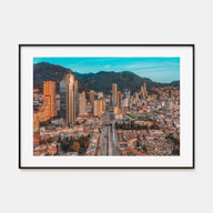 Bogotá Landscape Color No 2 Poster