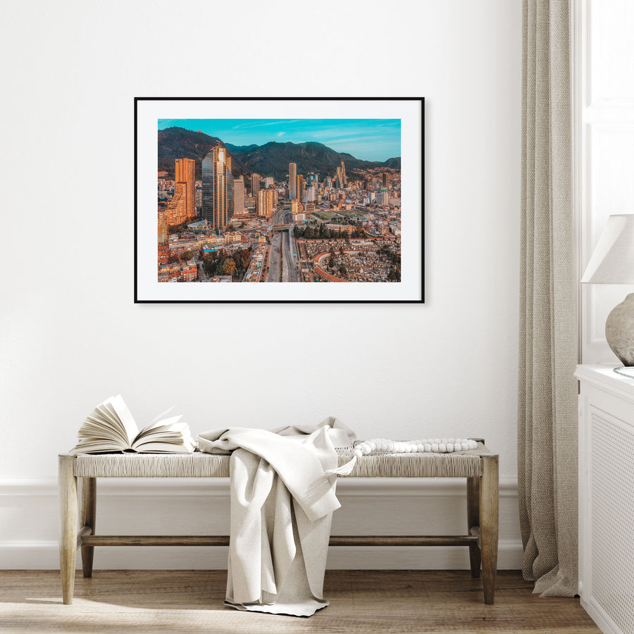 Bogotá Landscape Color No 2 Poster