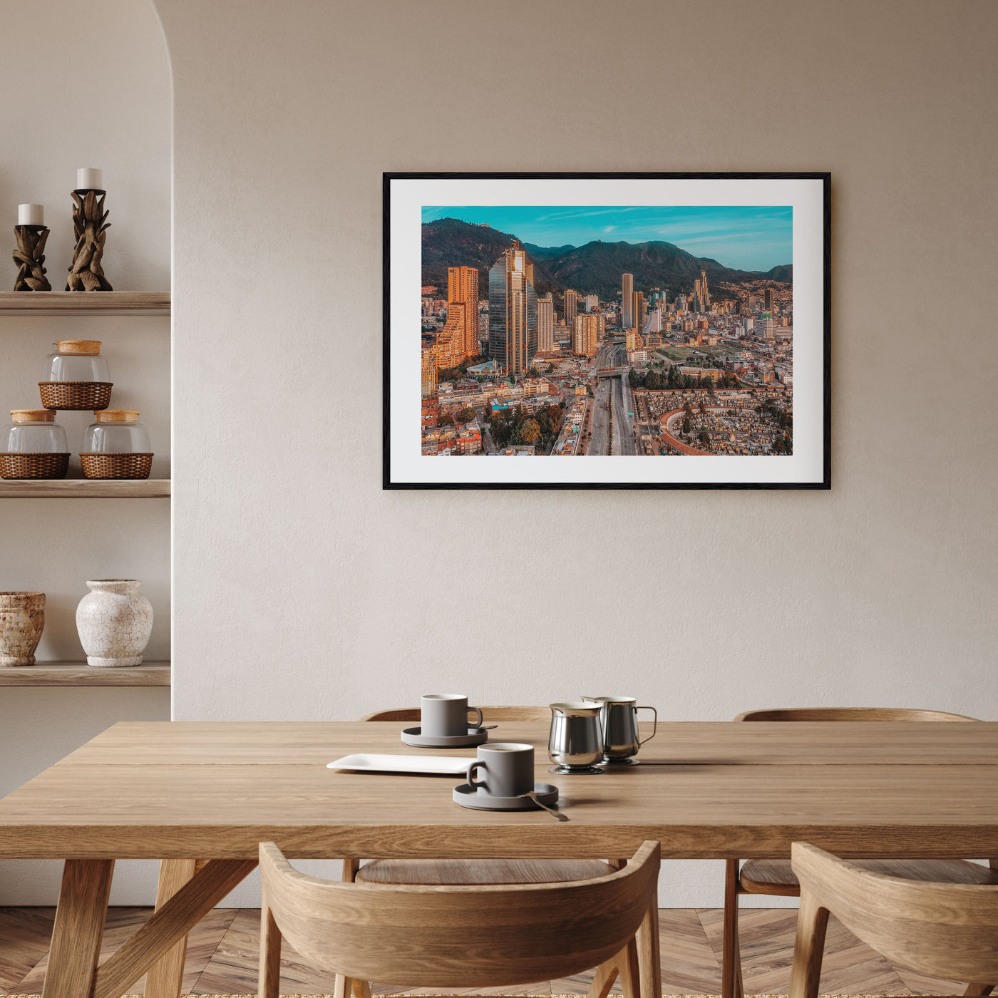 Bogotá Landscape Color No 2 Poster