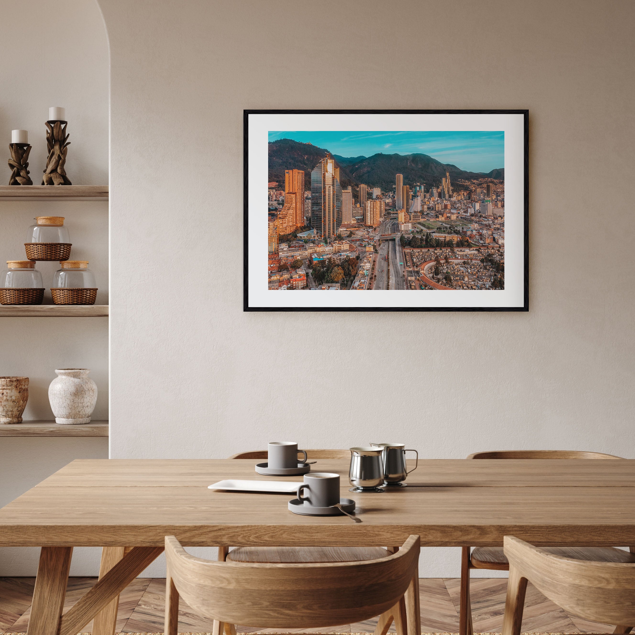 Bogotá Landscape Color No 2 Poster