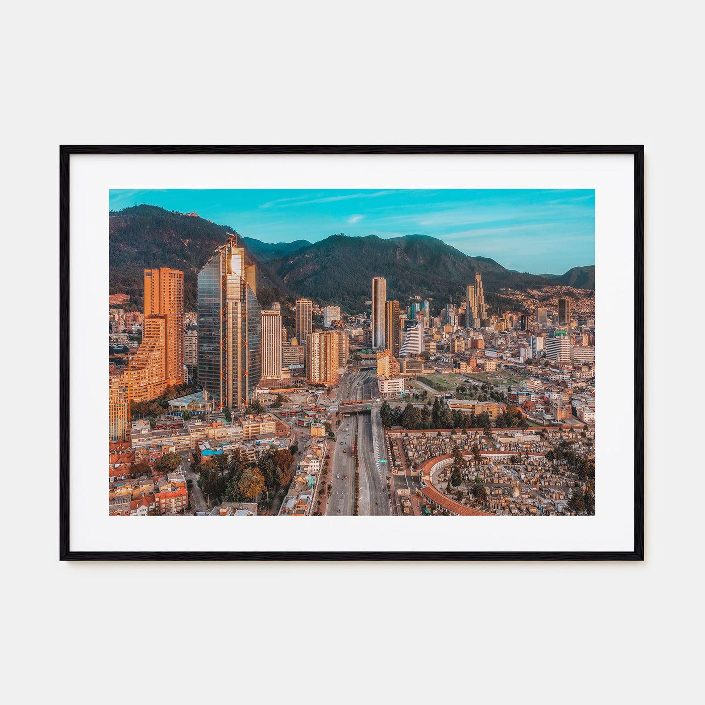 Bogotá Landscape Color No 2 Poster