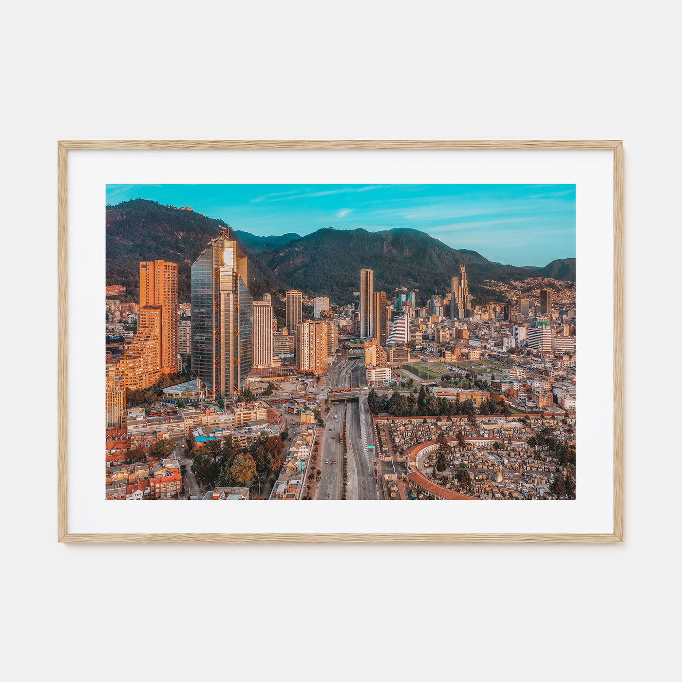 Bogotá Landscape Color No 2 Poster