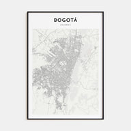 Bogotá Map Portrait Poster