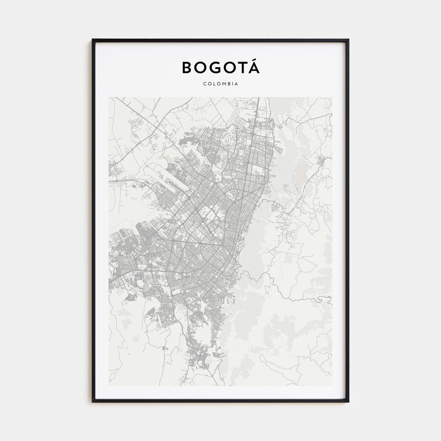 Bogotá Map Portrait Poster