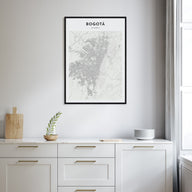 Bogotá Map Portrait Poster