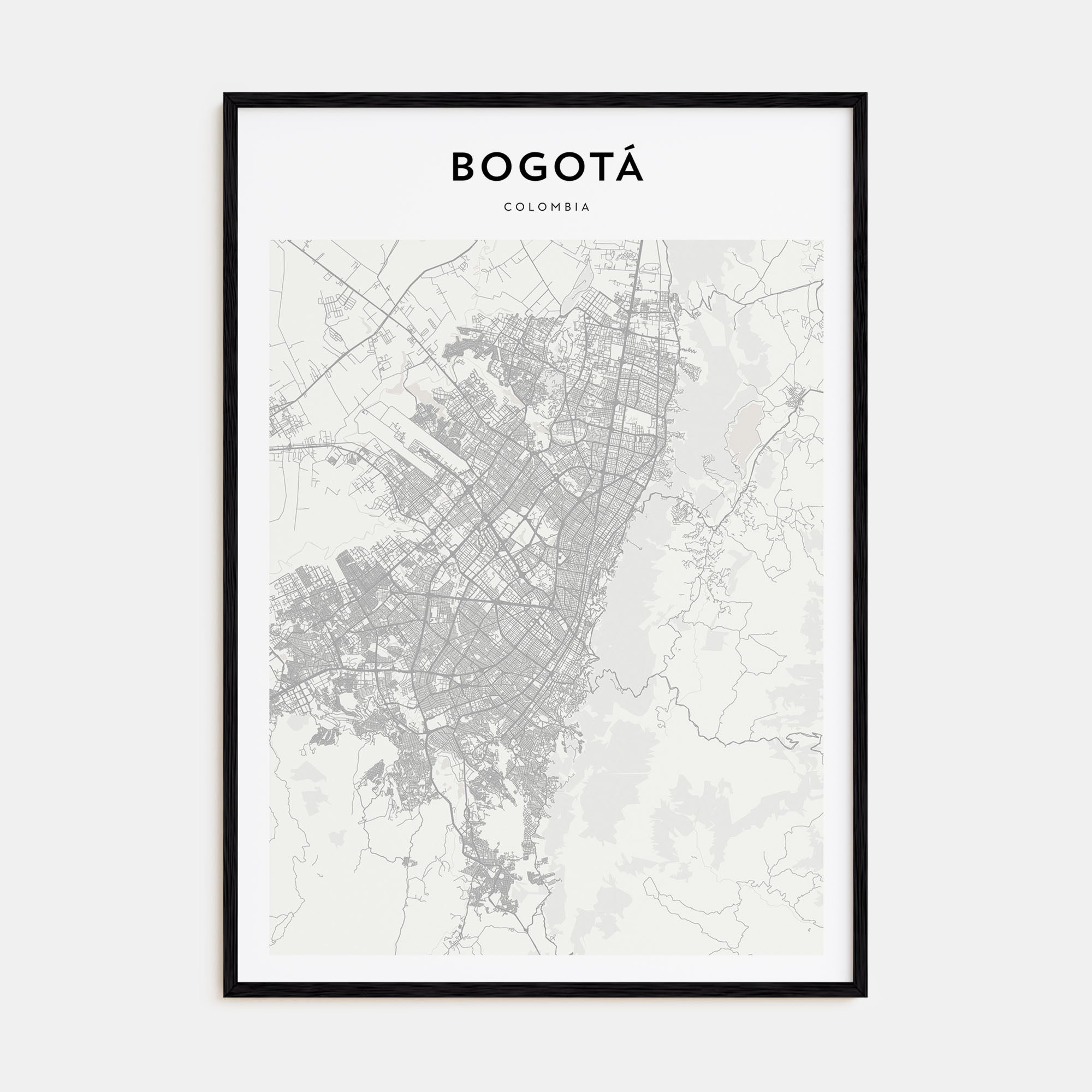 Bogotá Map Portrait Poster