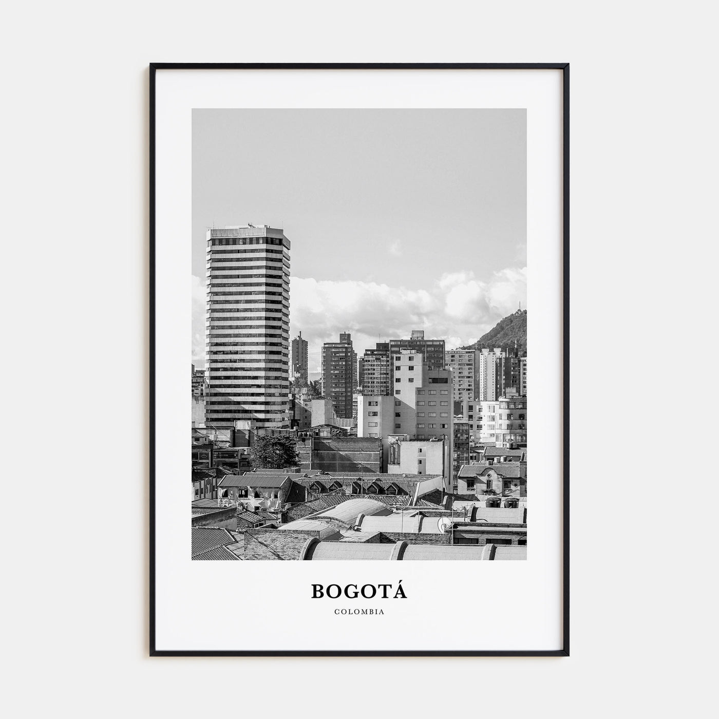 Bogotá Portrait B&W No 1 Poster