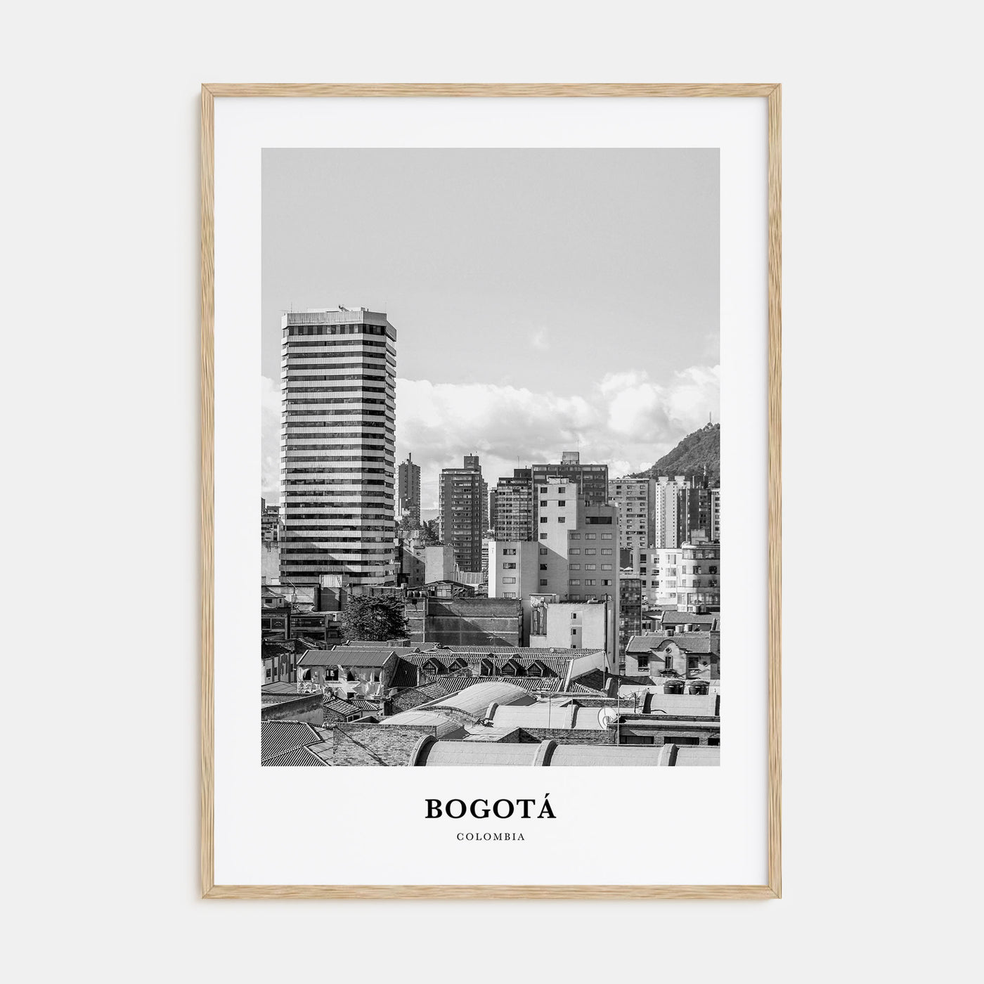 Bogotá Portrait B&W No 1 Poster
