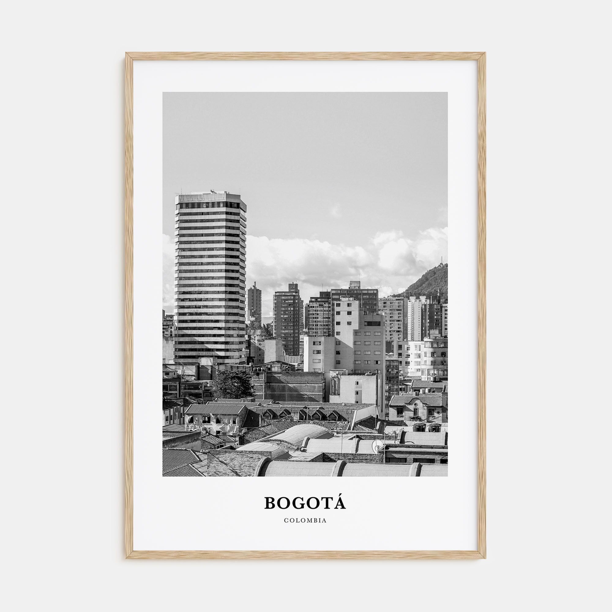 Bogotá Portrait B&W No 1 Poster