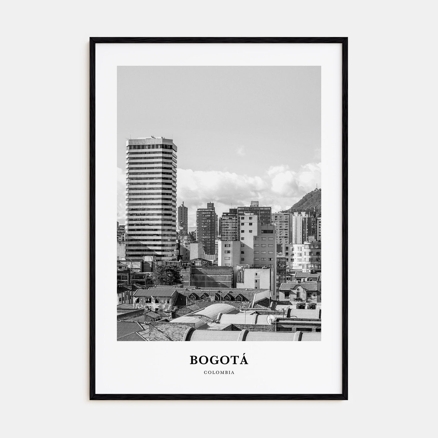 Bogotá Portrait B&W No 1 Poster