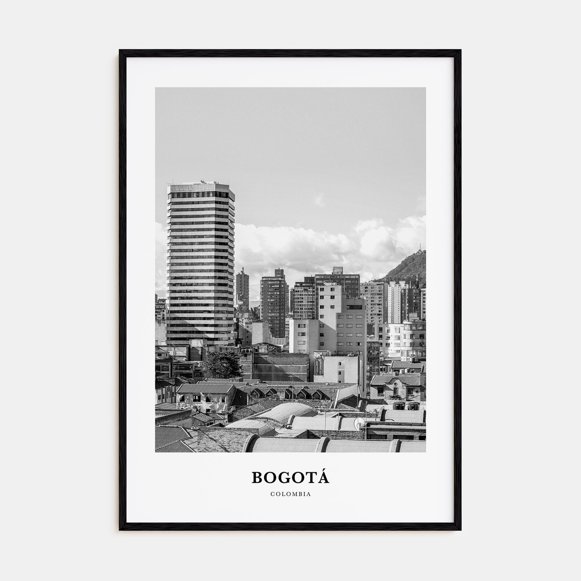 Bogotá Portrait B&W No 1 Poster