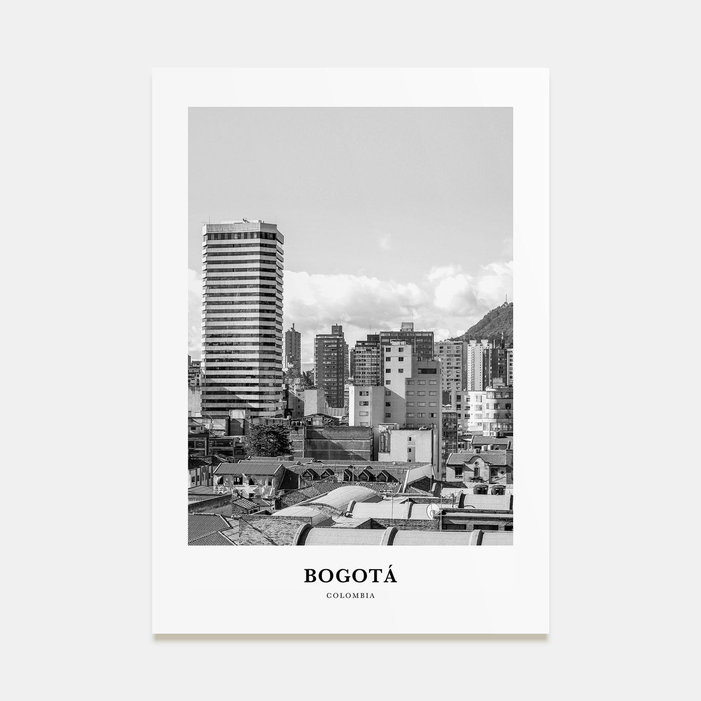 Bogotá Portrait B&W No 1 Poster