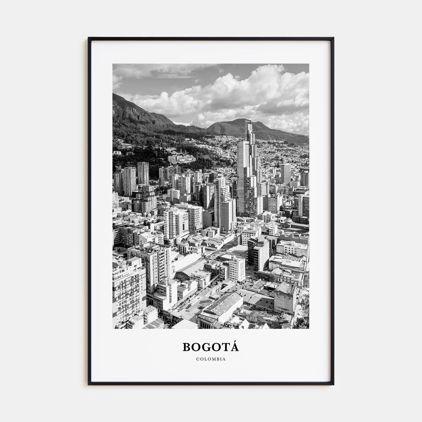 Bogotá Portrait B&W No 2 Poster