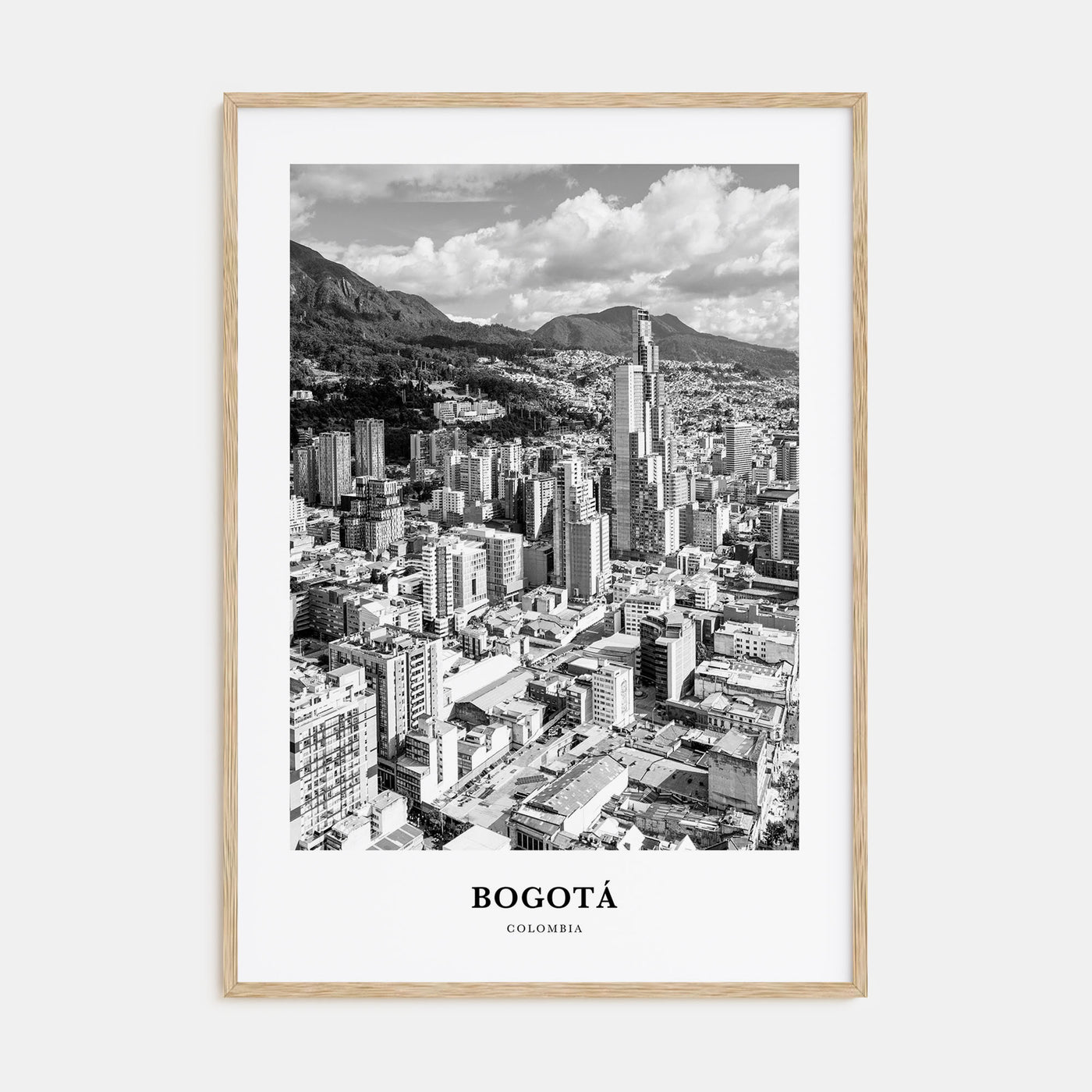 Bogotá Portrait B&W No 2 Poster