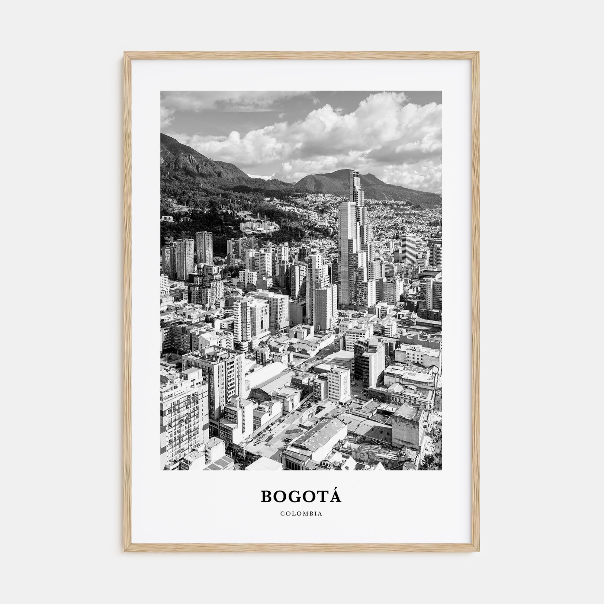 Bogotá Portrait B&W No 2 Poster