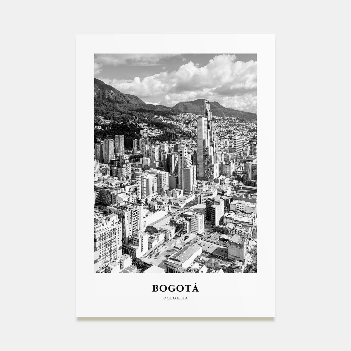 Bogotá Portrait B&W No 2 Poster