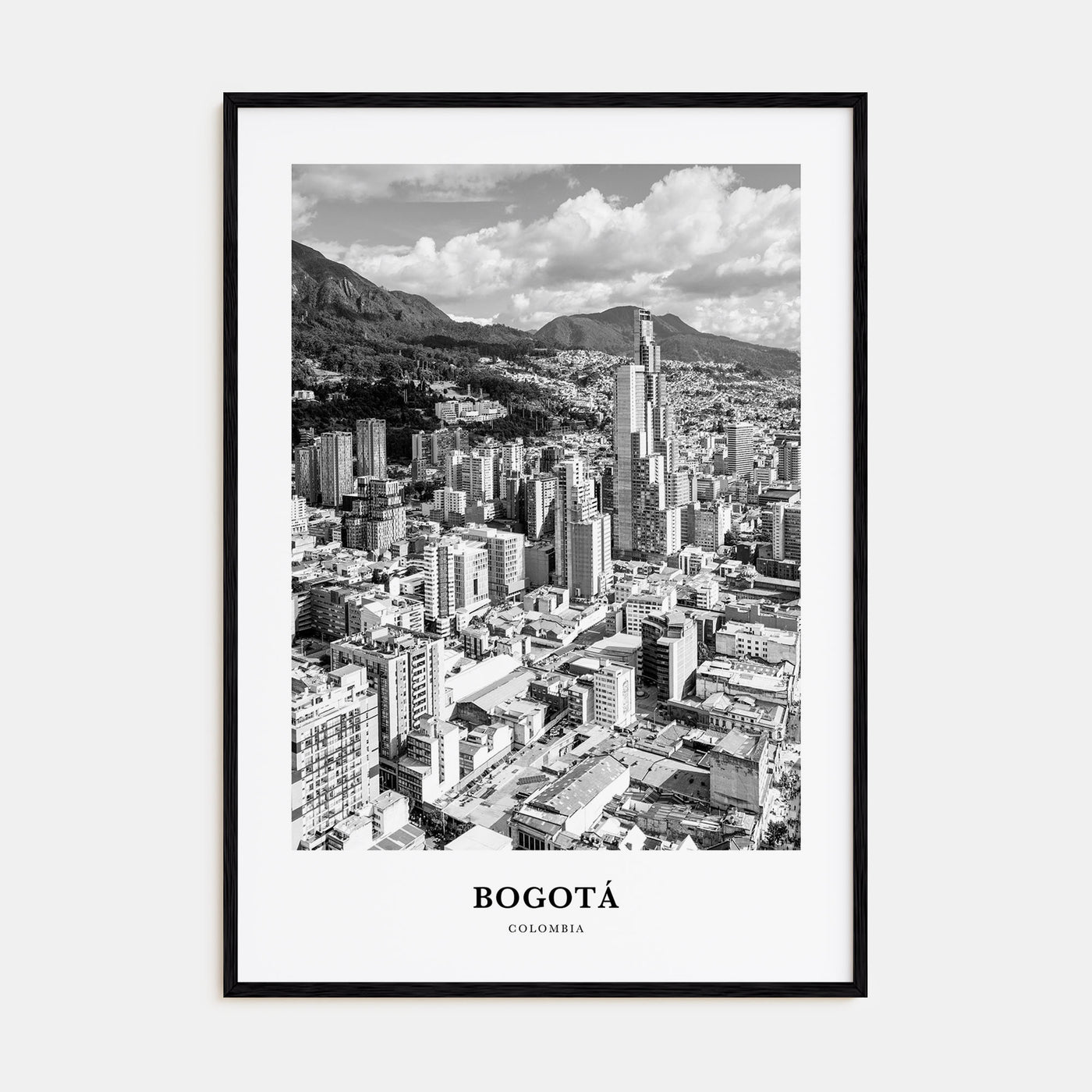 Bogotá Portrait B&W No 2 Poster