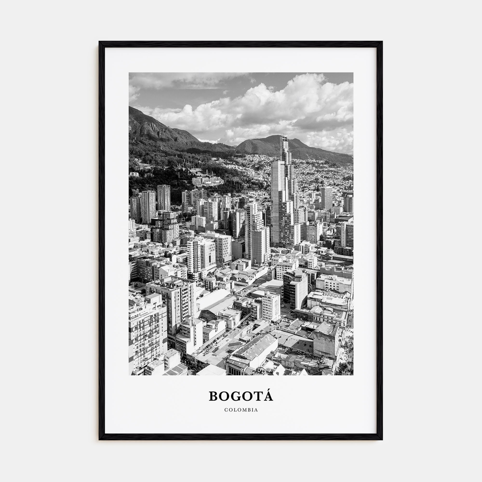 Bogotá Portrait B&W No 2 Poster