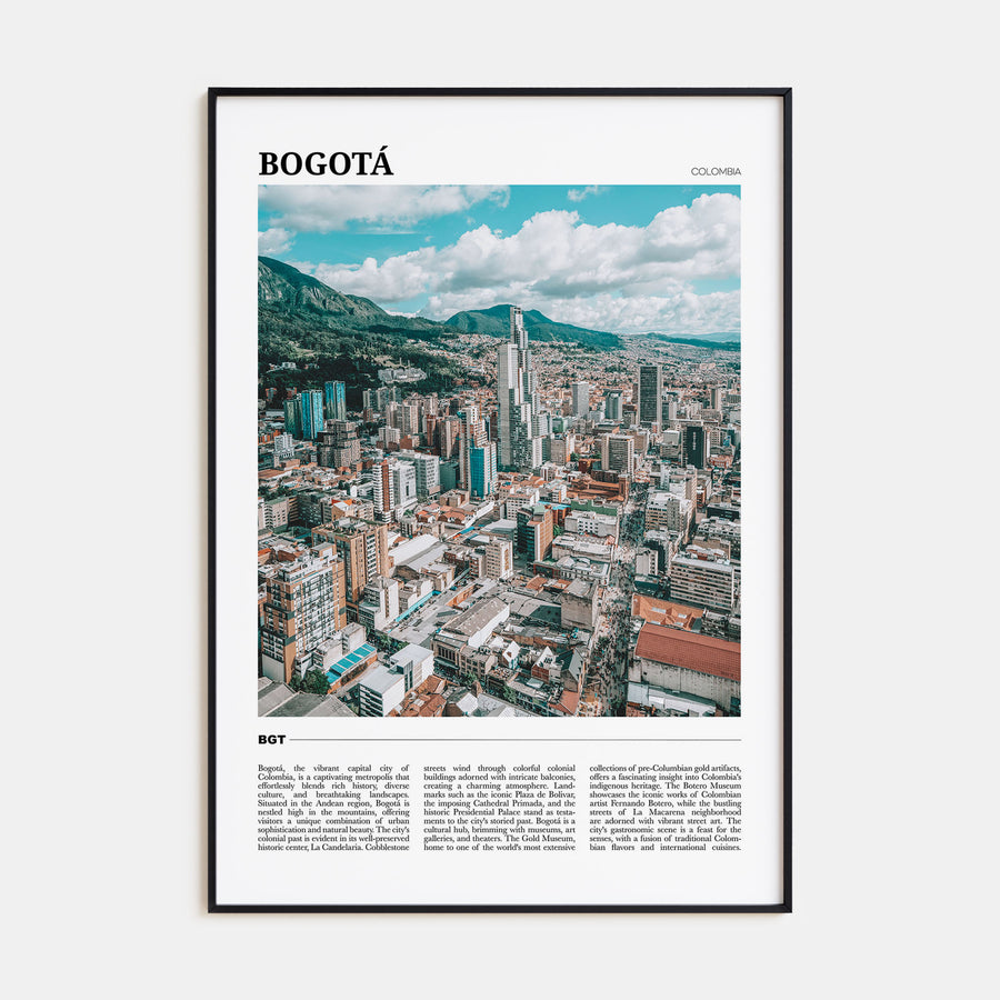 Bogotá Travel Color Poster