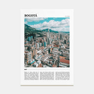 Bogotá Travel Color Poster