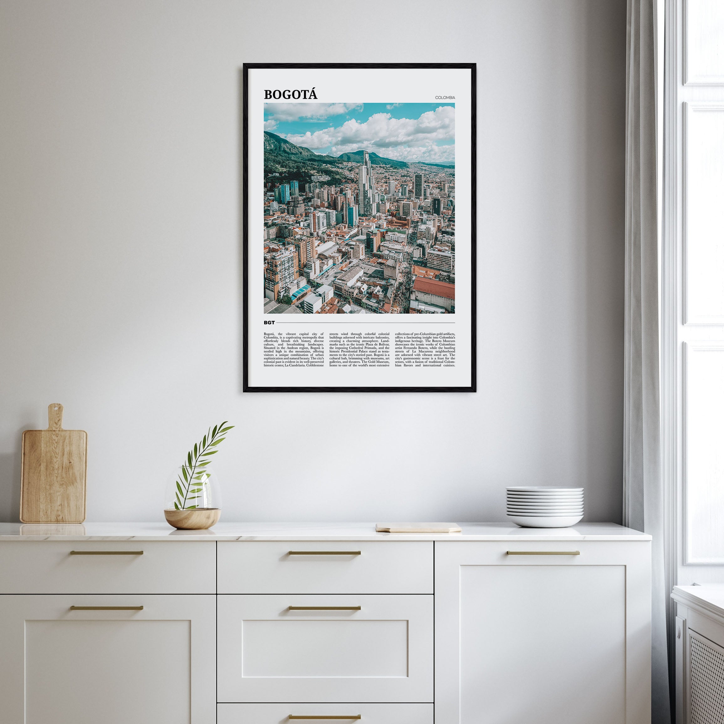 Bogotá Travel Color Poster