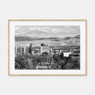 Boise Landscape B&W Poster