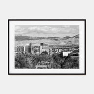Boise Landscape B&W Poster