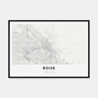 Boise Map Landscape Poster