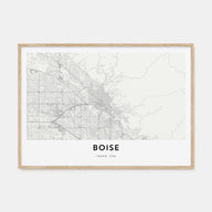 Boise Map Landscape Poster