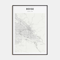 Boise Map Portrait Poster