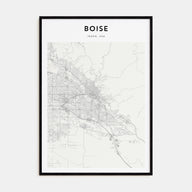 Boise Map Portrait Poster