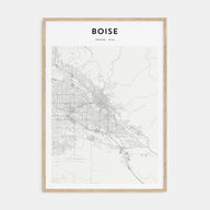 Boise Map Portrait Poster