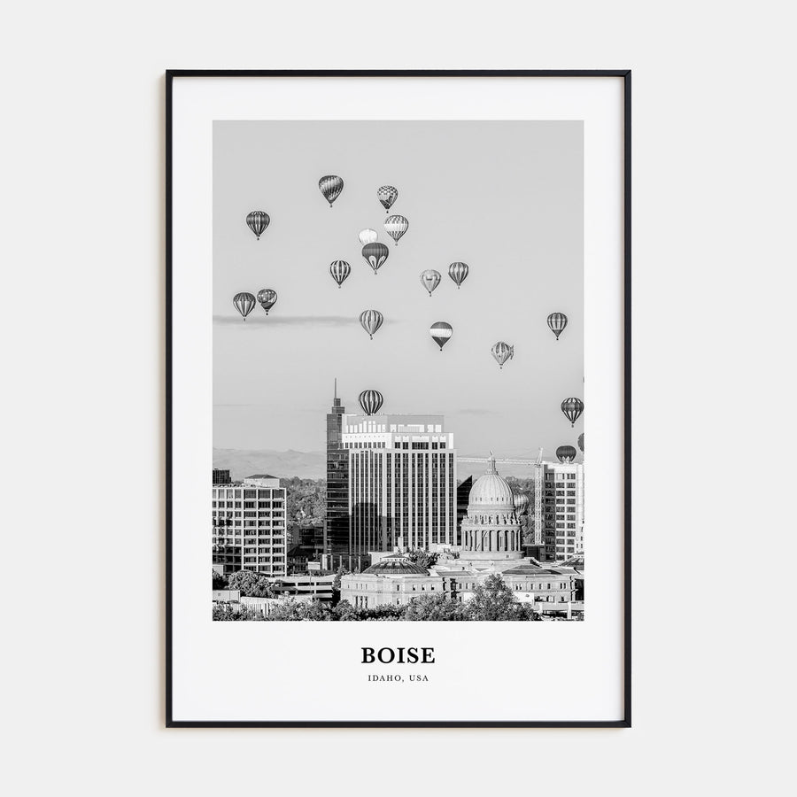 Boise Portrait B&W No 1 Poster