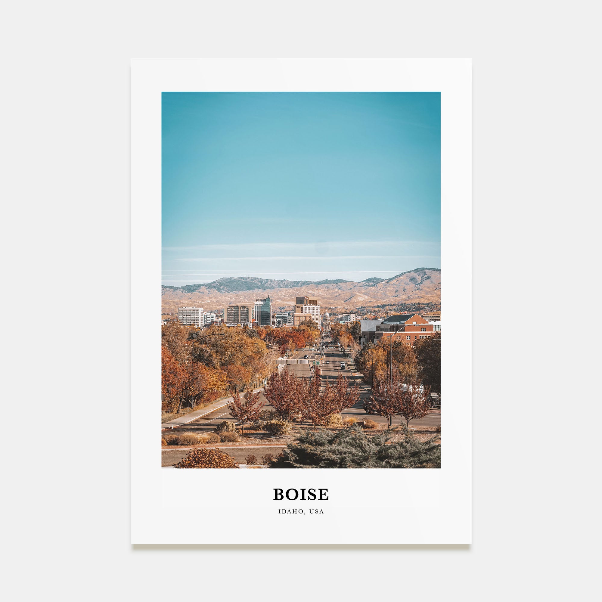 Boise Portrait Color No 1 Poster