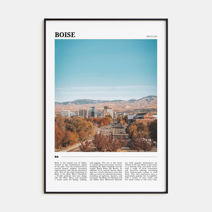 Boise Travel Color No 1 Poster